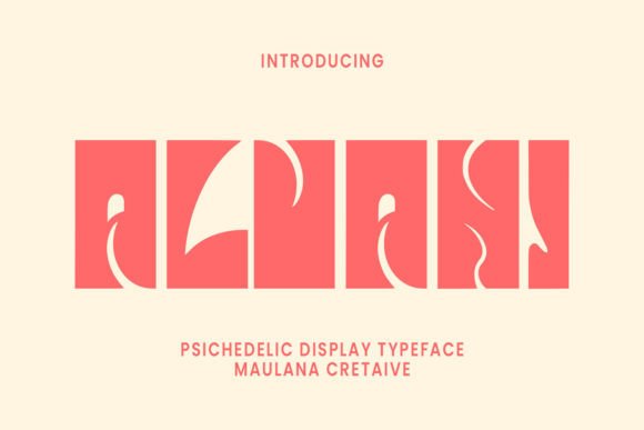 Alvani: The Psychedelic Display Font for Bold Brand Identities