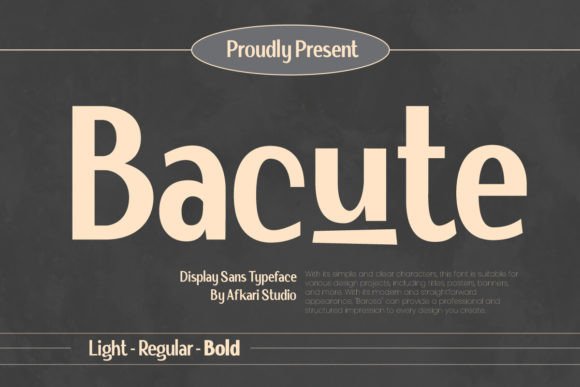 Bacute: The Display Typeface That Elevates Campaign Visuals