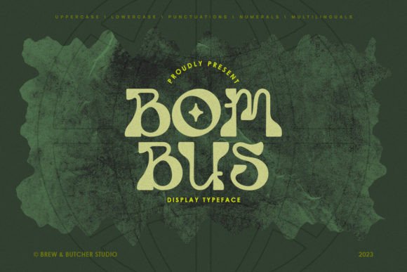 Bombus: The Psychedelic Display Font That Elevates Small Business Branding
