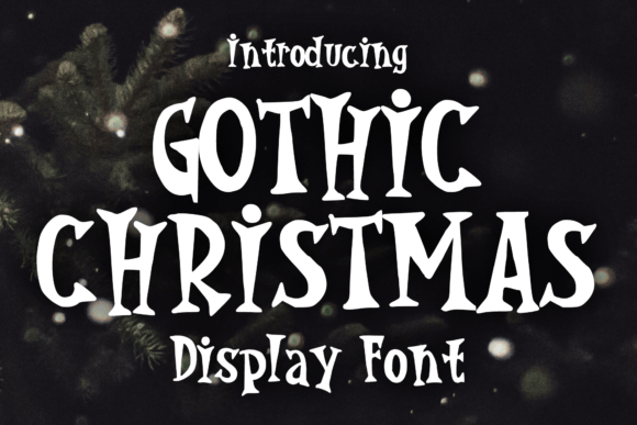 Bring Spooky Charm to Your Shop with Gothic Christmas Font
