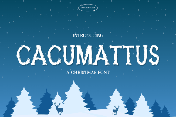 Cacumattus: A Playful Display Font for Editorial Design