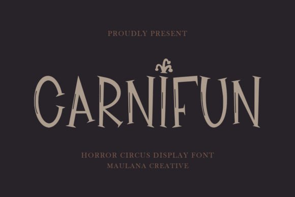 Carnifun: A Horror Circus Display Font for Bold Web Design