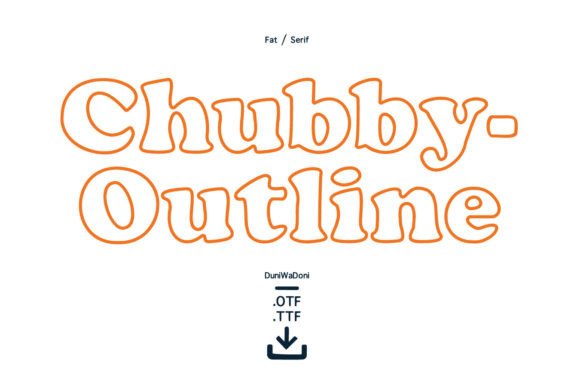 Chubby Outline: The Retro Display Typeface for Playful Campaigns