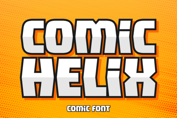 Comic Helix: The Quirky Display Typeface for Handmade Brands