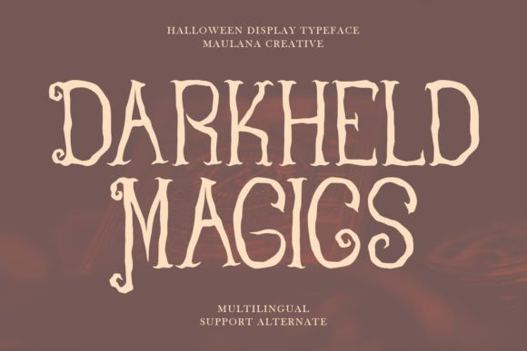 Darkheld Magics: A Playful Display Typeface for Bold Digital Branding