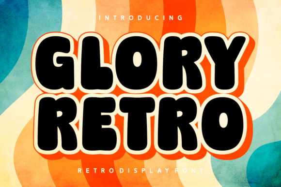 Glory Retro: A Thick Display Font for Editorial Identity