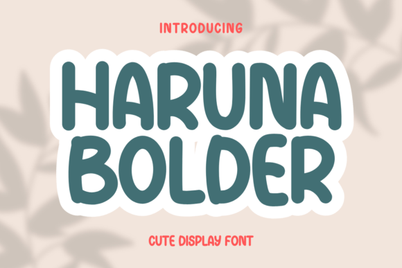 Haruna Bolder: A Playful Display Typeface for Engaging Editorial Design