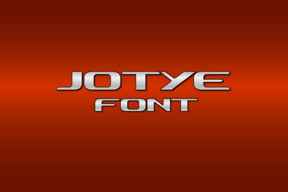 Jotye: The Bold Display Font for Standout Business Branding