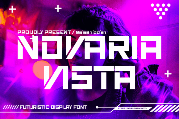 Novaria Vista: The Futuristic Display Font That Elevates Handmade Goods