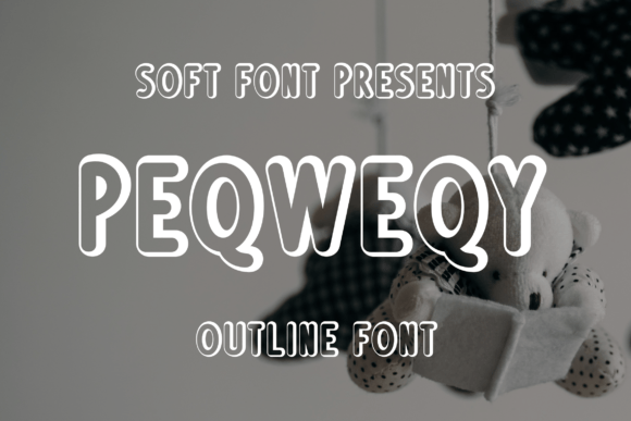 Peqweqy: The Outline Typeface That Brings Playful Energy to Brand Identity