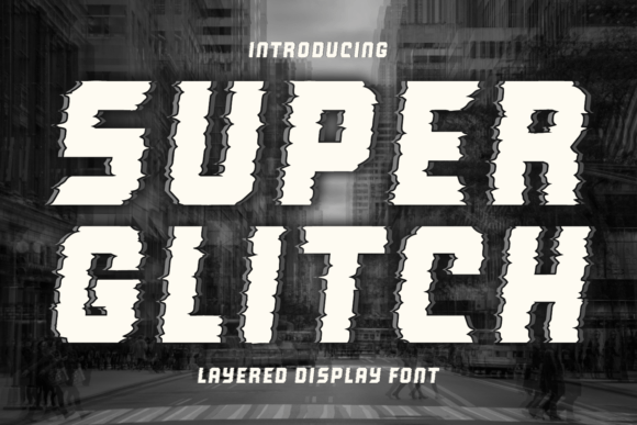 Super Glitch Typeface: A Bold Digital Display for Modern Web Design